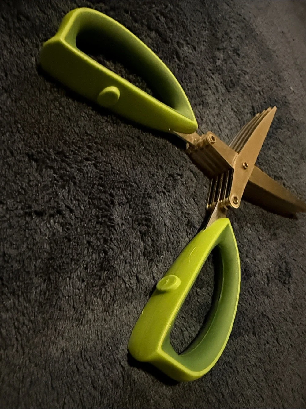 Multi-Blade Herb Scissors with Green Handles